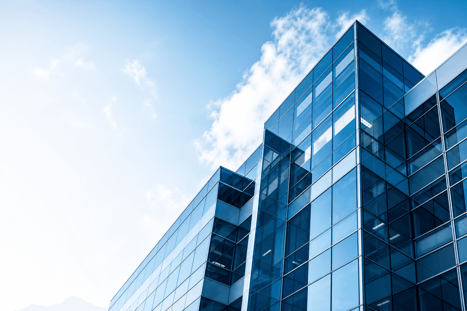 Modern commercial building representing enterprise technology implementation